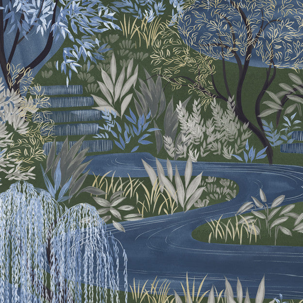 Les Dominotiers Water Garden Behang DOM 211-2
