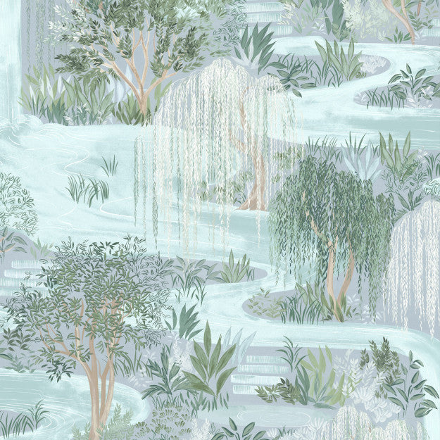 Les Dominotiers Water Garden Behang DOM 211-1