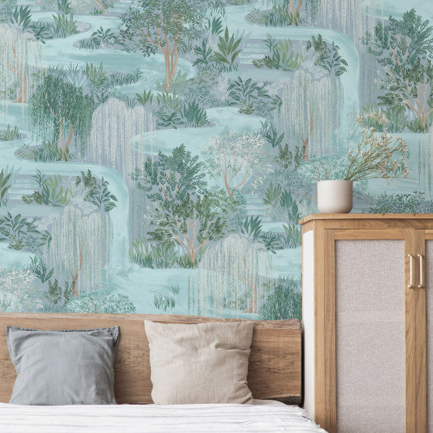 Les Dominotiers Water Garden Behang DOM 211