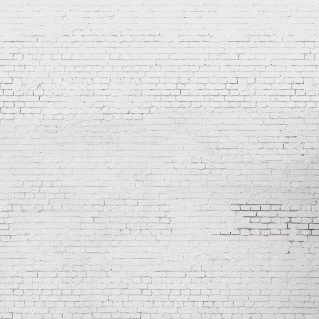 Les Dominotiers White Brick Wall Blanc Behang DOM 400
