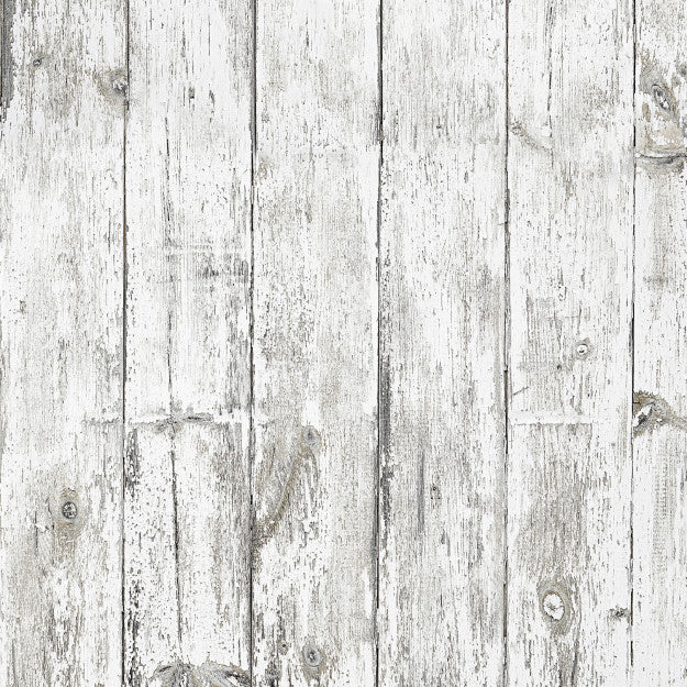 Les Dominotiers White Wood Blanc Behang DOM 424