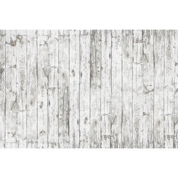 Les Dominotiers White Wood Blanc Behang DOM 424