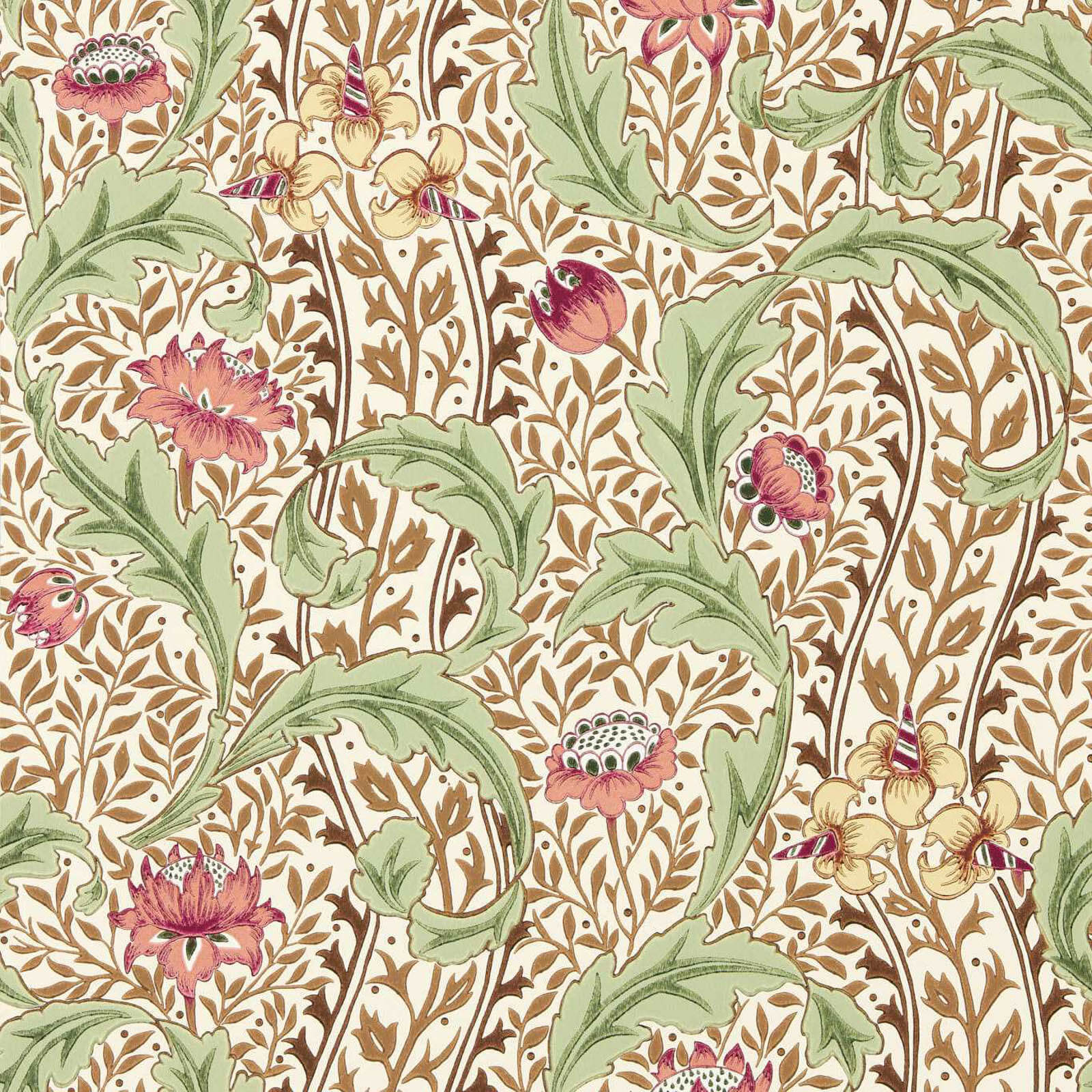 Morris & Co. Wild Tulip & Vine Behang 217579 - LAB COLOUR THE WORLD