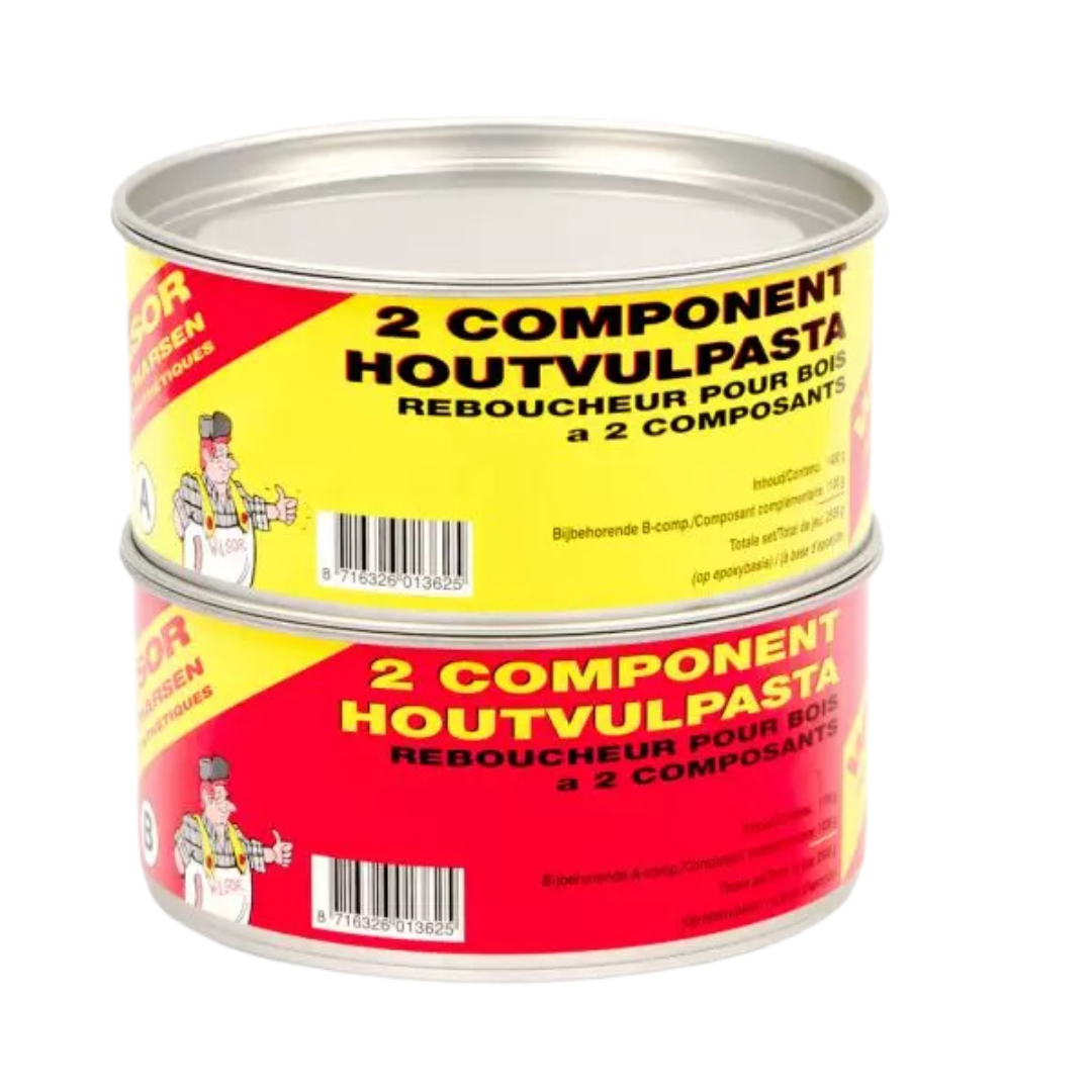 Wilsor Houtvulpasta 2 componenten - LAB COLOUR THE WORLD
