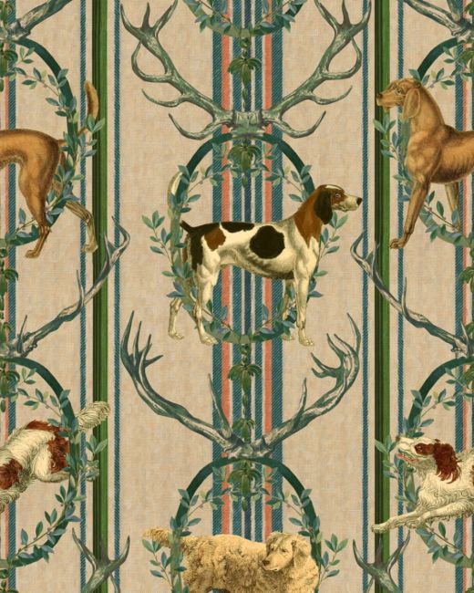 Mind The Gap Mountain Dogs Taupe Behang