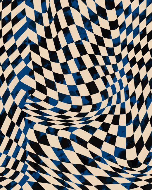 Mind The Gap Spontaneity Blue Behang