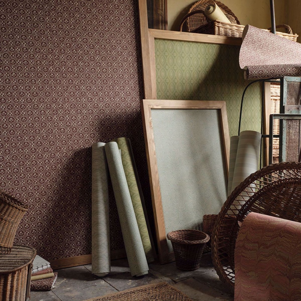 Zoffany Diamonds & Flowers Behang 313103 - LAB COLOUR THE WORLD