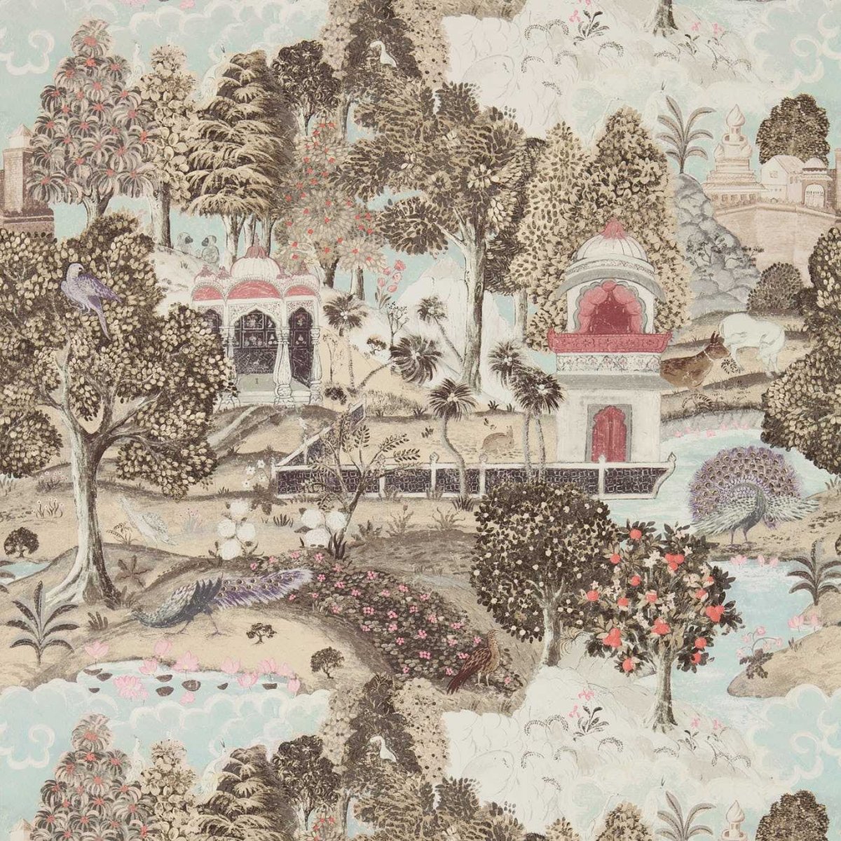 Zoffany Peacock Garden Behang 311742 - LAB COLOUR THE WORLD