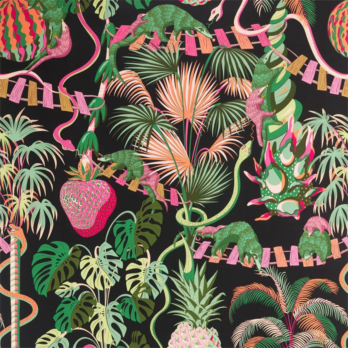 Zoffany Precarious Pangolins Behang 312981 - LAB COLOUR THE WORLD