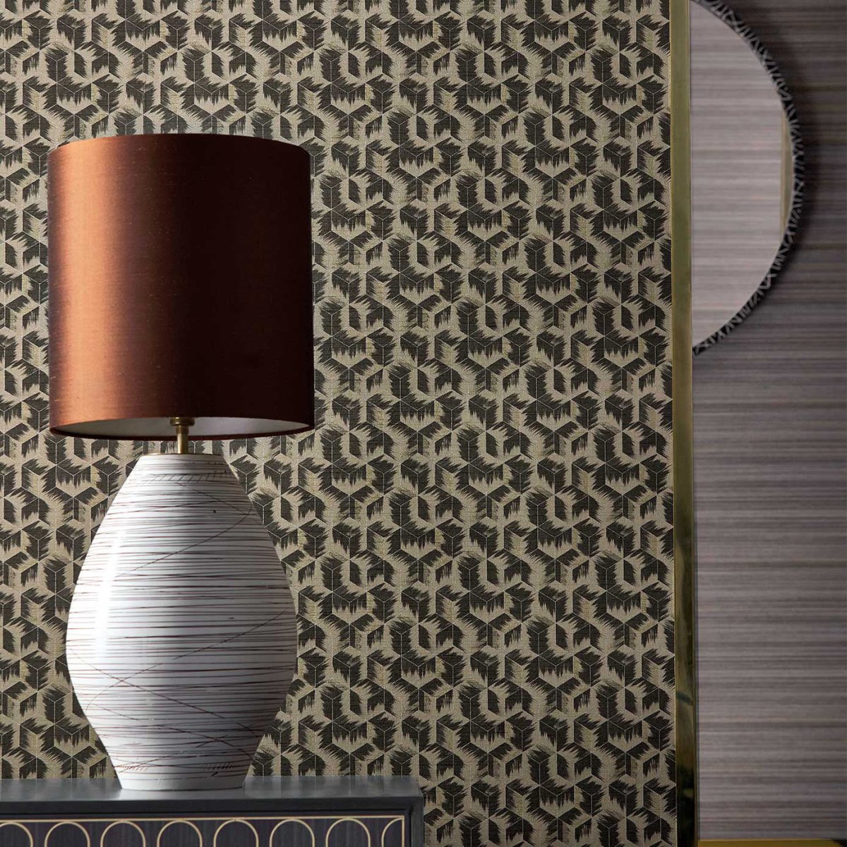 Zoffany Tumbling Blocks Behang 312893 - LAB COLOUR THE WORLD