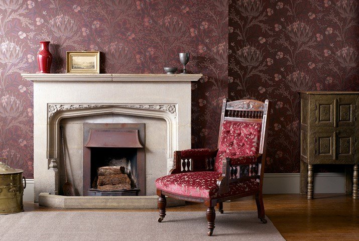 William Morris Artichoke behang Morris & Co Archive