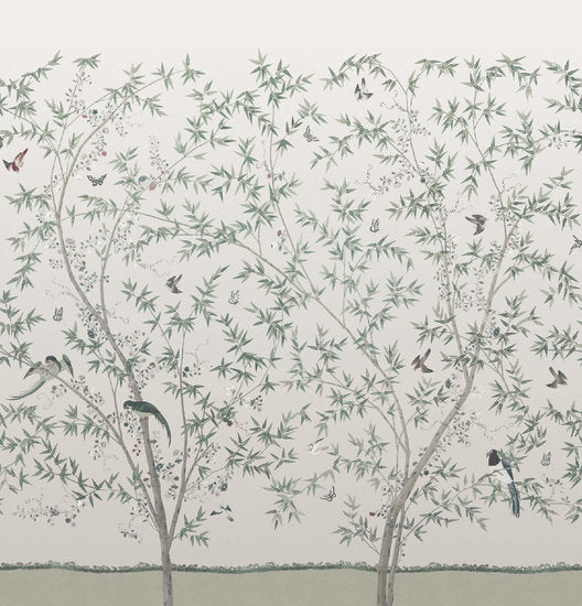 Little Greene Belton Scenic behang Oyster Little Greene behang