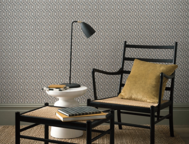 GP & J Baker Boxwood Trellis Behang Signature Wallpapers