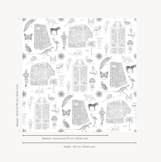 Pierre Frey Jardins parisiens Behang FP485002  