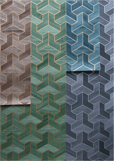 Greenland Cube Weave Behang