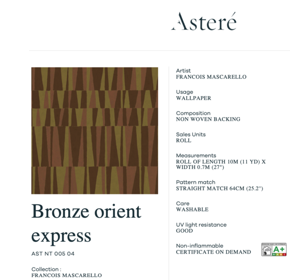 Asteré Lit De Parade Behang 04 AST_NT_005_04