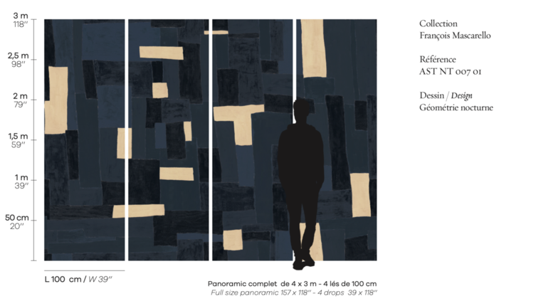 Asteré Géométrie Nocturne Behang 01 AST_NT_007_01