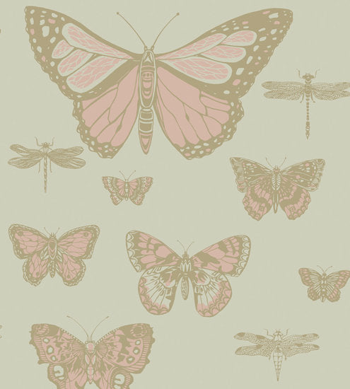 behang Cole & Son butterflies and dragonflies whimsical 103 15063