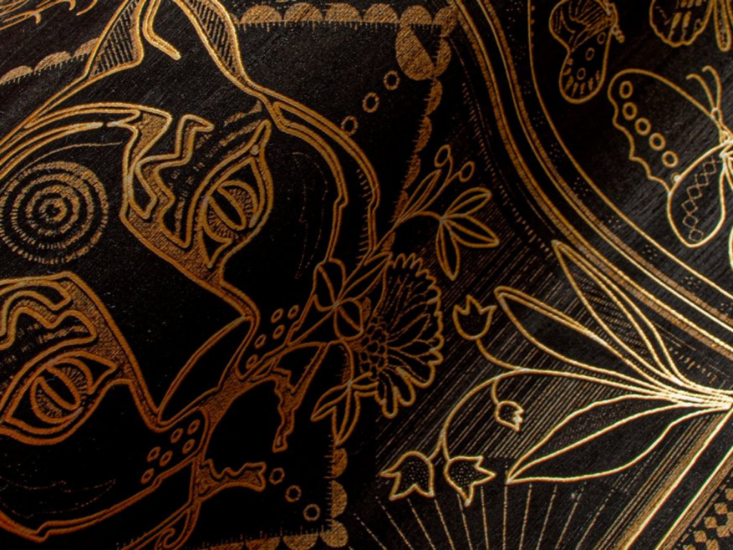 ARTE Golden Tiger behang