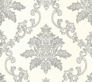 1838 Wallcoverings Hampton Behang Silver 1601-106-01 - LAB COLOUR THE WORLD