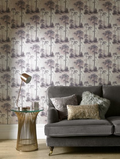 1838 Wallcoverings Prior Park Behang Pink 1601-102-01 - LAB COLOUR THE WORLD