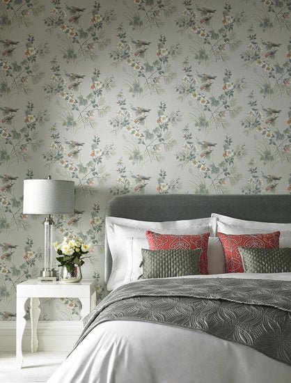 1838 Wallcoverings Rosemore Behang Yellow 1601-100-01 - LAB COLOUR THE WORLD
