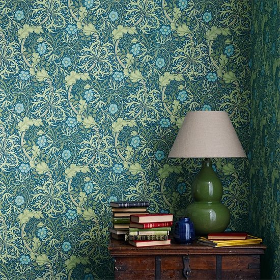 behang william morris & co. Morris Seaweed archive III (3) sfeer 1