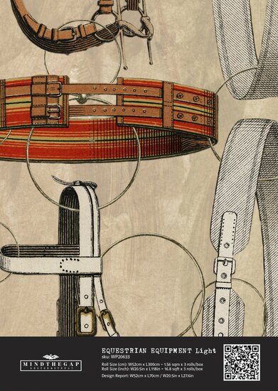 Mind the Gap Equestrian Equipment Behang WP20633 detail