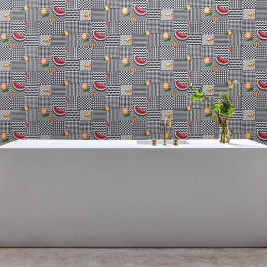 Fornasetti Frutta e Geometrico Behang