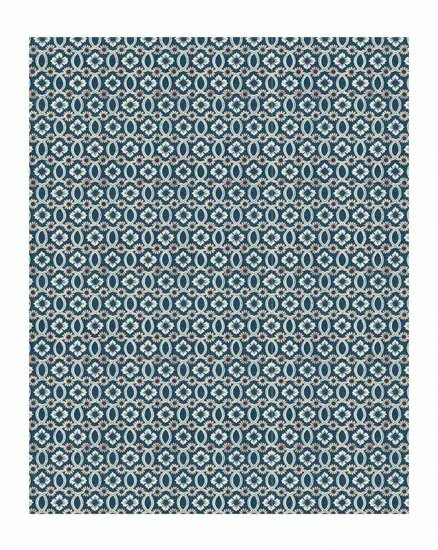 Antoinette Poisson Fleurs et Entrelacs Wallpaper Rouleau 16A