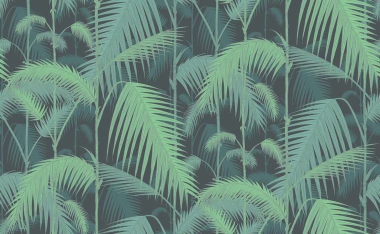 Cole & Son Palm Jungle 95/1003 behang Luxury By Nature Behangpapier hor