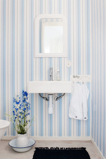 Ralph Lauren Aiden stripe behangpapier luxury by nature sfeer