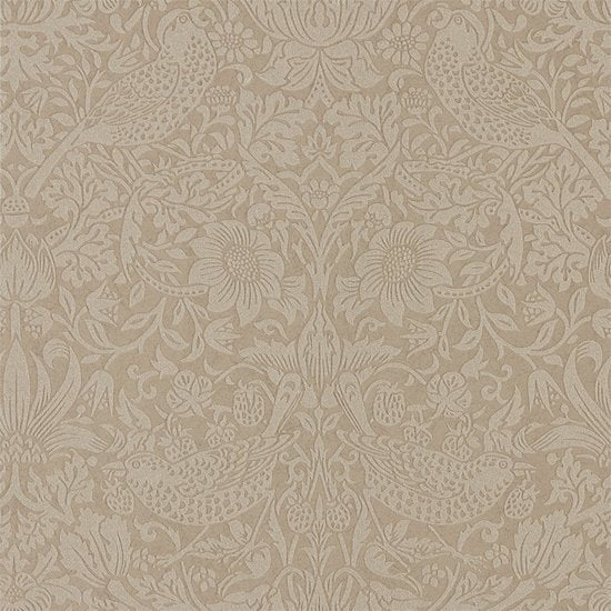 Behang Morris & Co. Pure Strawberry Thief DMPU216019 - Pure Morris Collectie Luxury By Nature