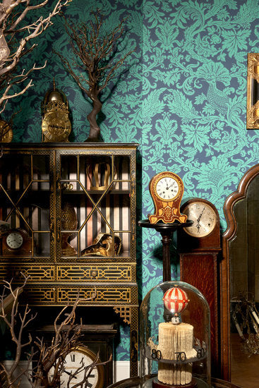 Behang Cole & Son Balabina Portrait 108-1005 sfeer - Mariinsky Damask Collectie Luxury By Nature