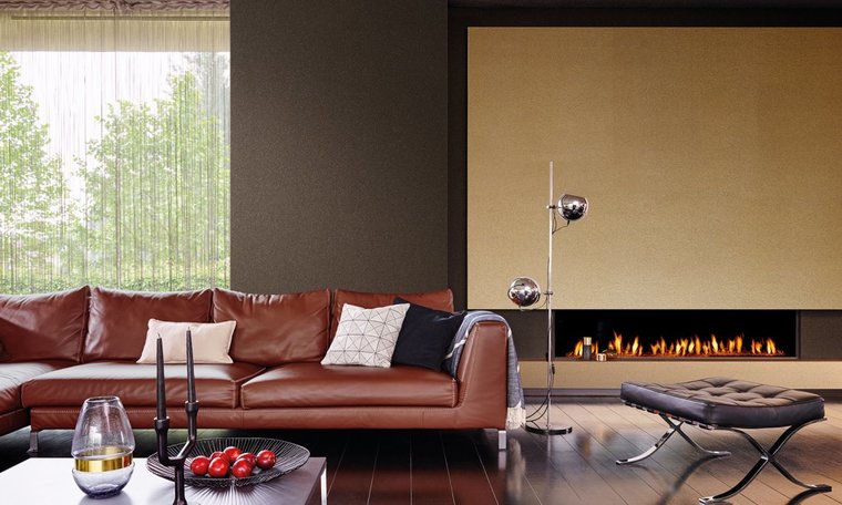 Behang ARTE GRA0 - Graphite Behangpapier Collectie Luxury By Nature sfeer1