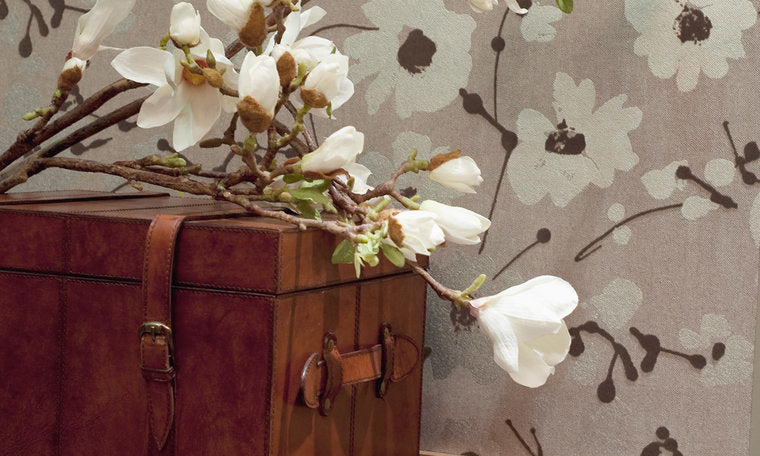 Arte Behang Flamant Metal Velvet Flower and Lin sfeer 5 Luxury By Nature