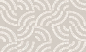 Arc 47510 tegelpatroon ronde vorm grijs beige Luxury by Nature