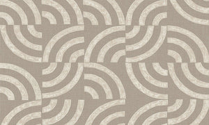 Arc 47512 tegelpatroon ronde vorm grijs taupe Luxury by Nature