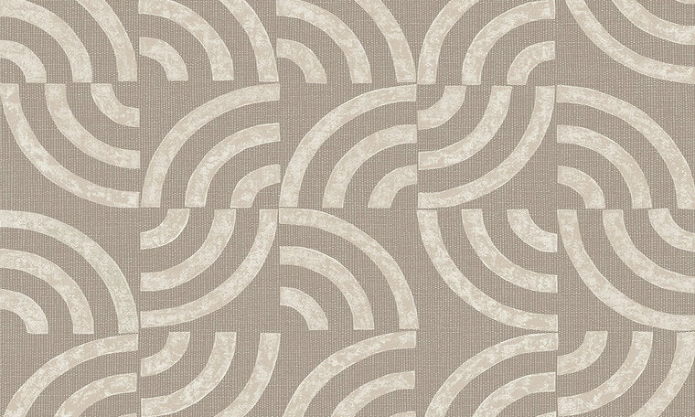 Arc 47512 tegelpatroon ronde vorm grijs taupe Luxury by Nature