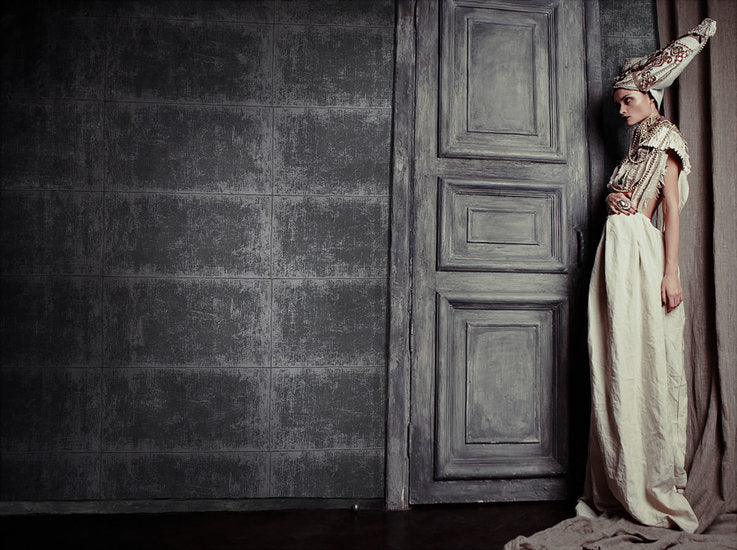 Texam Home Behang Tile Metalsilk collectie sfeer