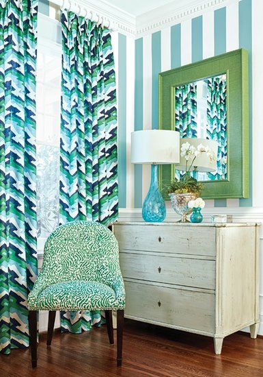 Summerhouse-Summer Stripe behang Thibaut sfeer 3