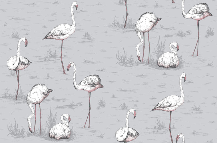 Cole & Son Flamingos behang Icons behangpapier 112/11040