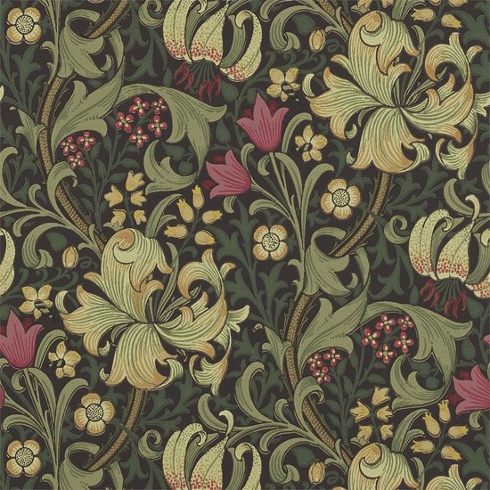William Morris Golden Lily behang Morris & Co Archive 210403