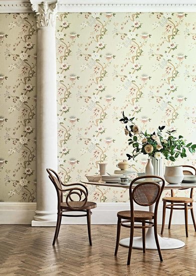 Cole and Son Camellia behang botanical botanica behang collectie 115-8024 interieur