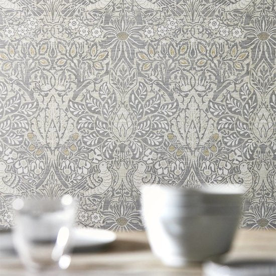 Morris Co Pure Dove and Rose Behang - Pure Morris North Collectie 