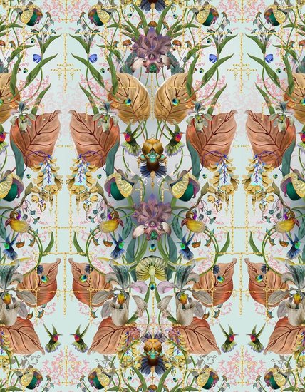 Kit Miles Ultraviolet Garden Behang LUNA MICA 001