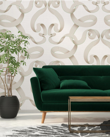 Kit Miles Emperor Damask Behang TITAN W-EDA-IBL-LMI