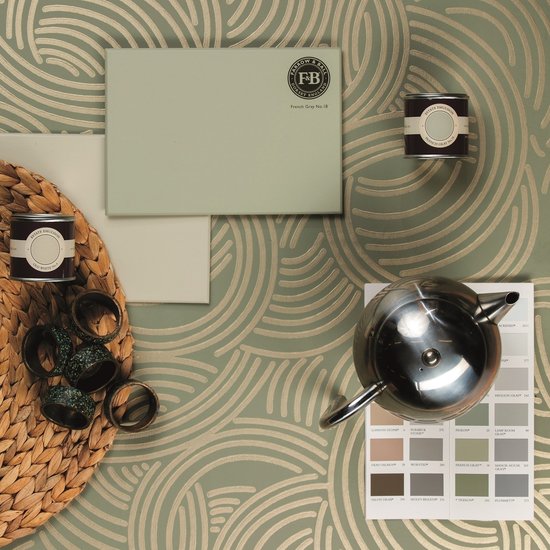 Farrow and Ball Tourbillon Metallic Behang BP4809