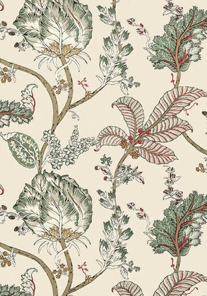 Anna French Kalamkari Vine Behang Palampore AT78741 - LAB COLOUR THE WORLD