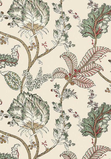 Anna French Kalamkari Vine Behang Palampore AT78741 - LAB COLOUR THE WORLD